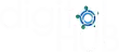 A blue and green logo on a white background.