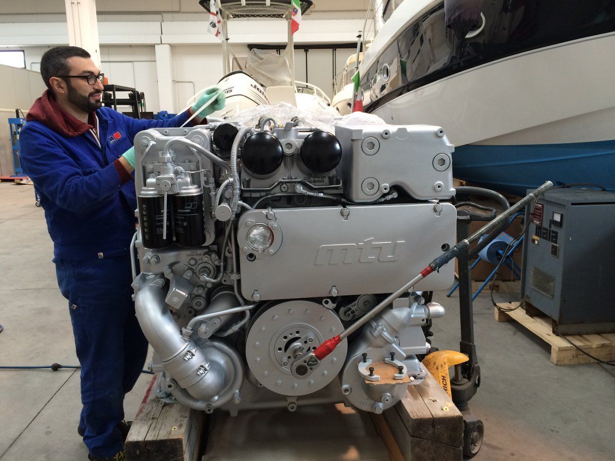 Marine engine repair