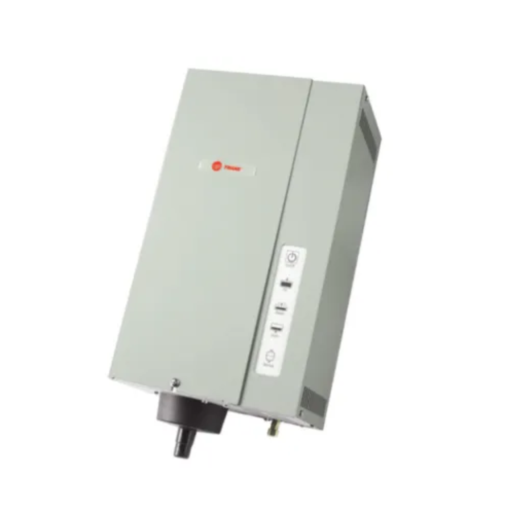 Trane humidifier angled on a white background