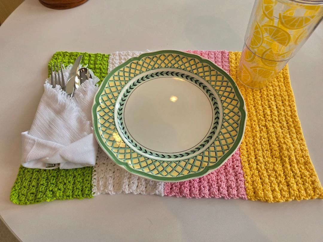 Crochet Table Placemat, June 30 ( 4:00 p.m. - 6:00 p.m.)
