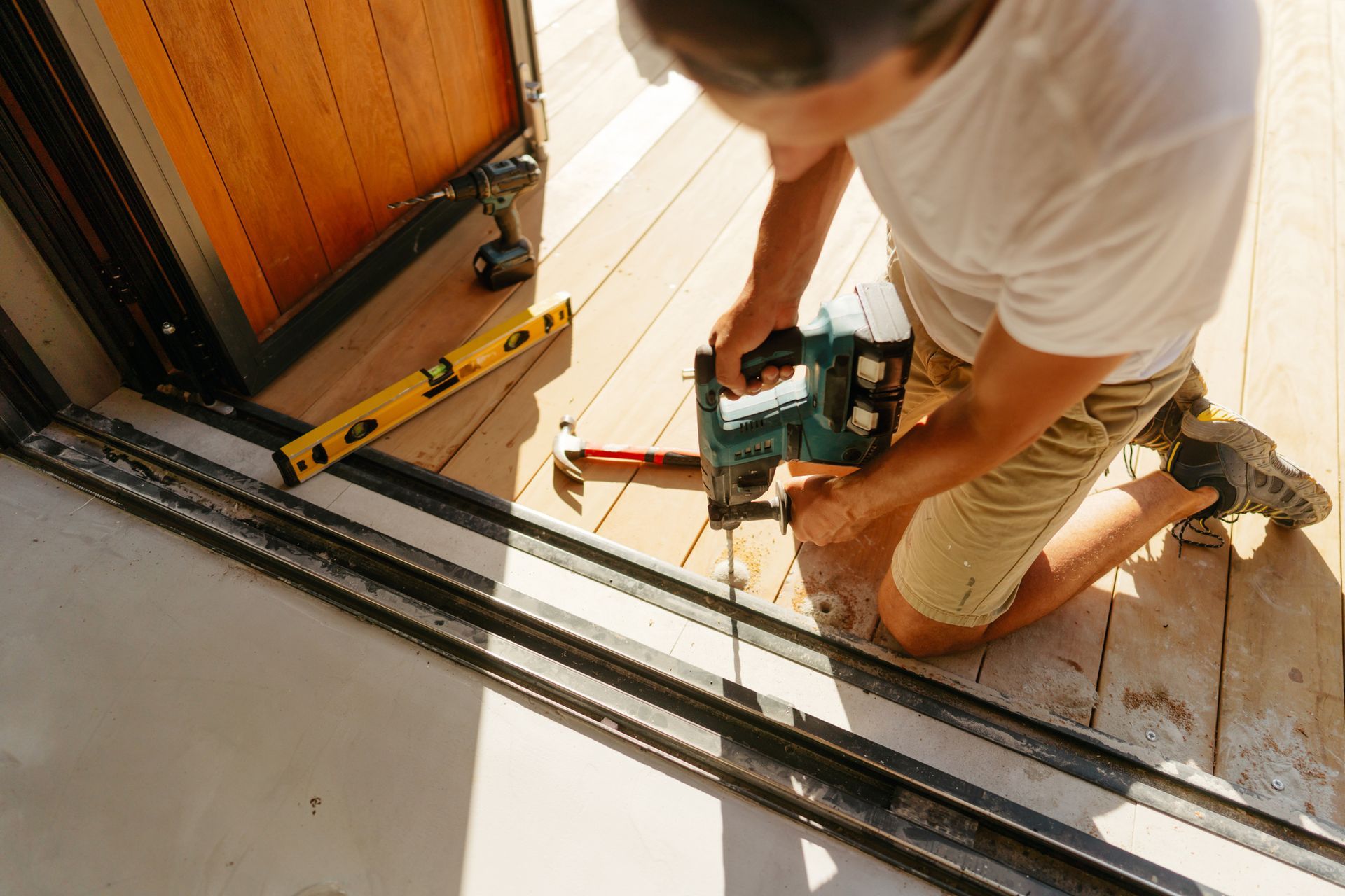 Man Working On The Floor - Cherry Hill, NJ - Remodeling Revolution