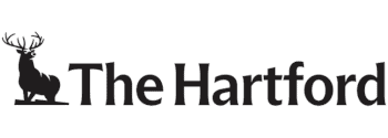 The Hartford logo: A deer silhouette next to the words