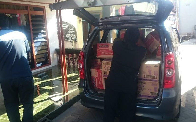 Pembagian Sembako Unit VI dari Spindo