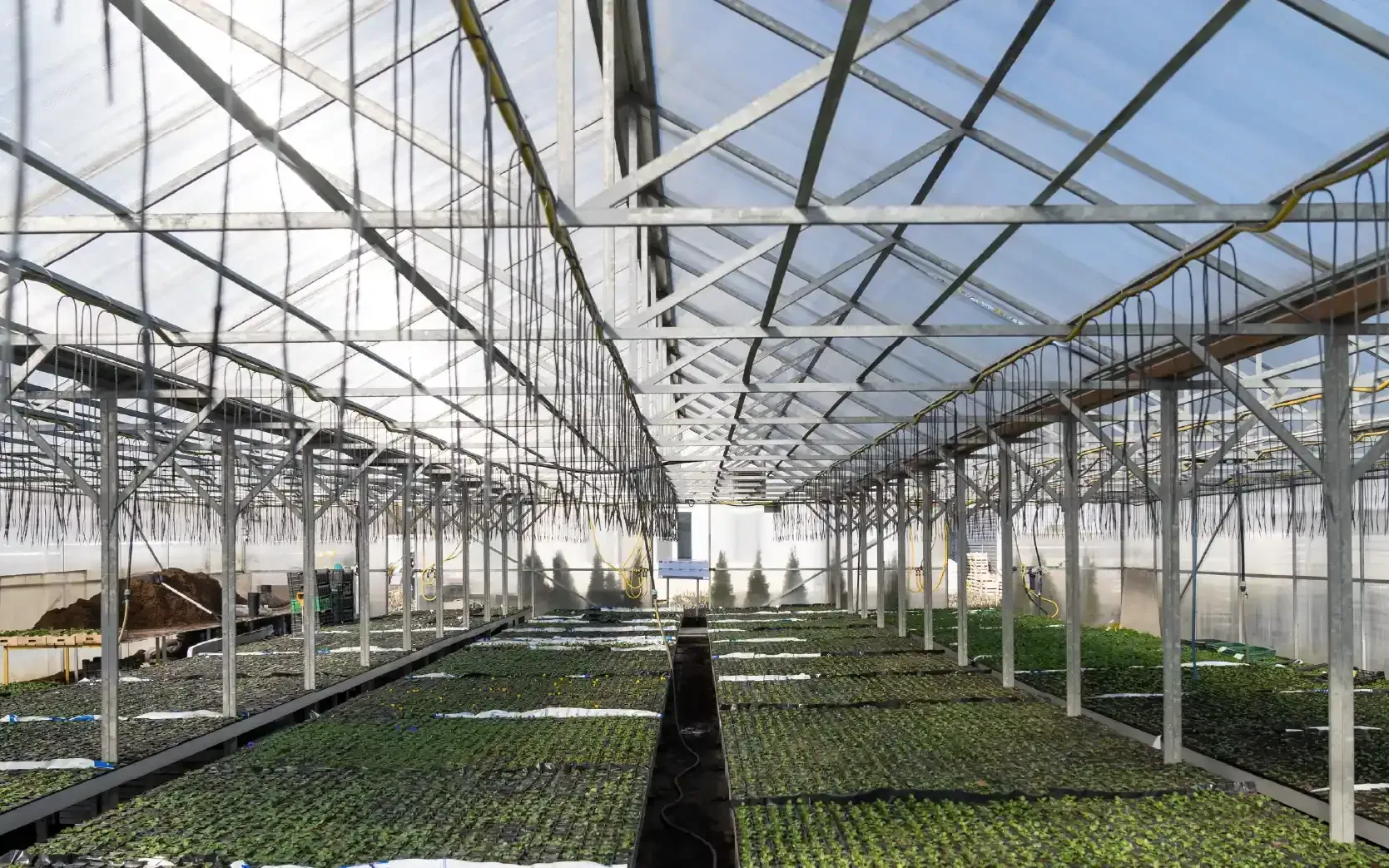 GI hollow applications for greenhouse