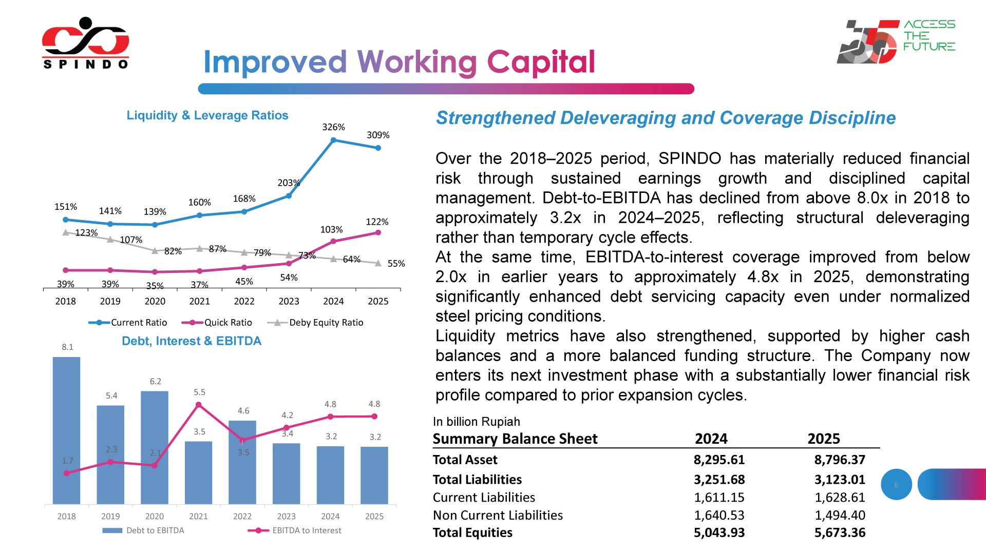 FY 2025 Financial Summary SPINDO