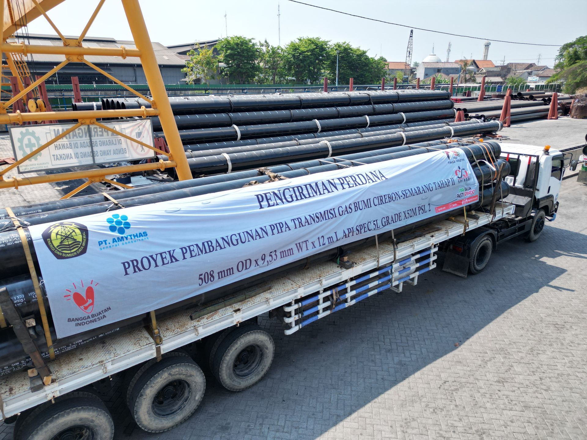 Delivery of Steel Pipe for “Cirebon-Semarang II Gas Pipeline” Project