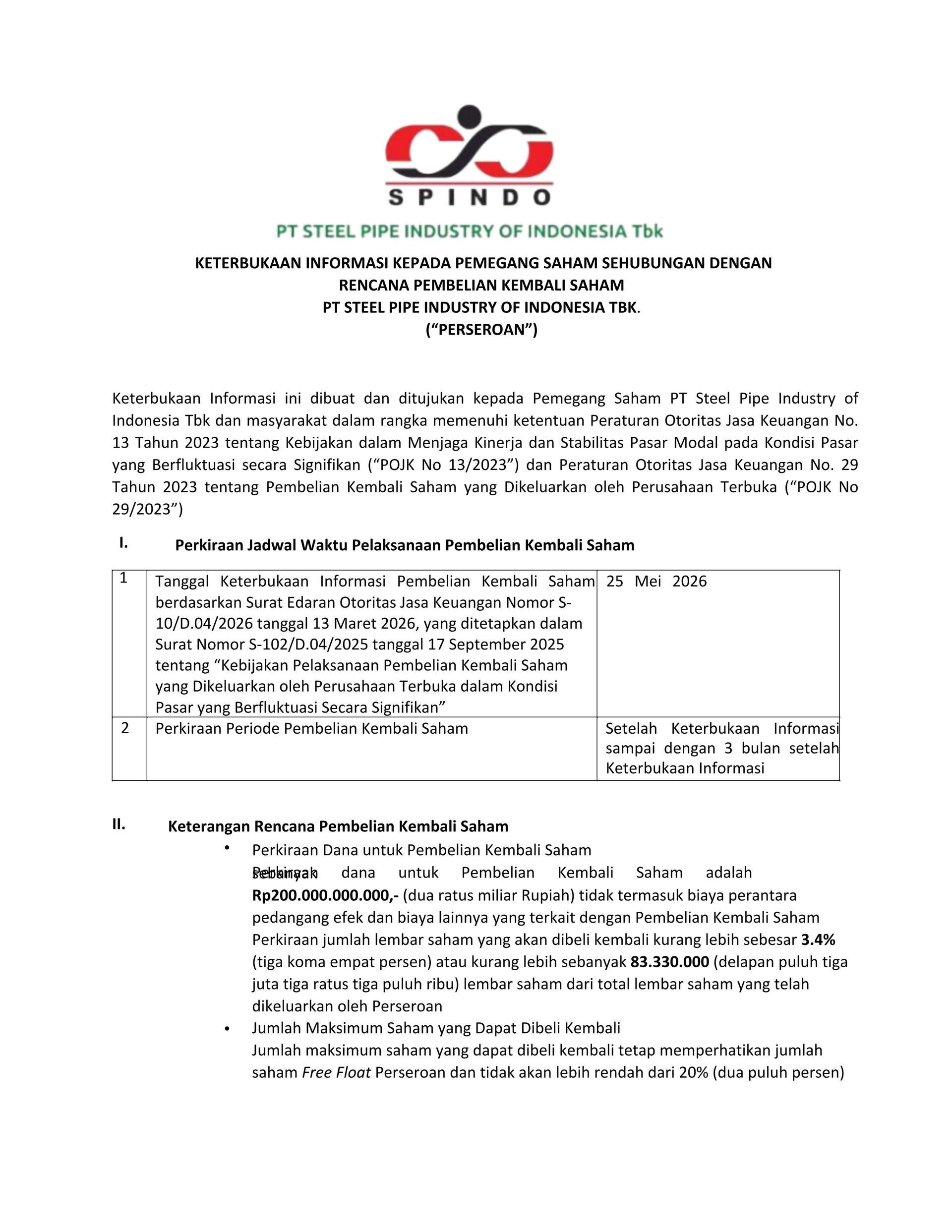 Disclosure of the 2026 Share Buyback Plan
