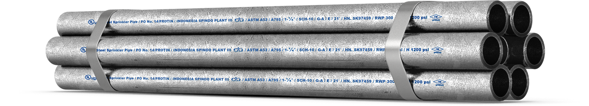 SPINDO galvanized pipes