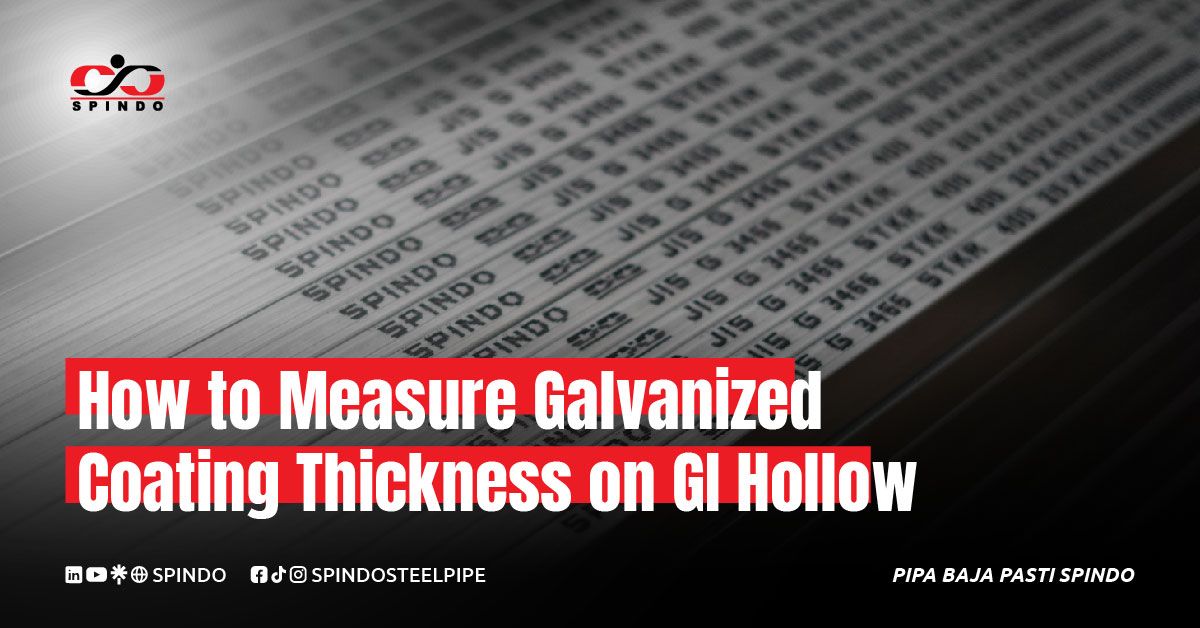 Galvanized coating thickness is the measurement of the zinc layer attached to the steel surface.