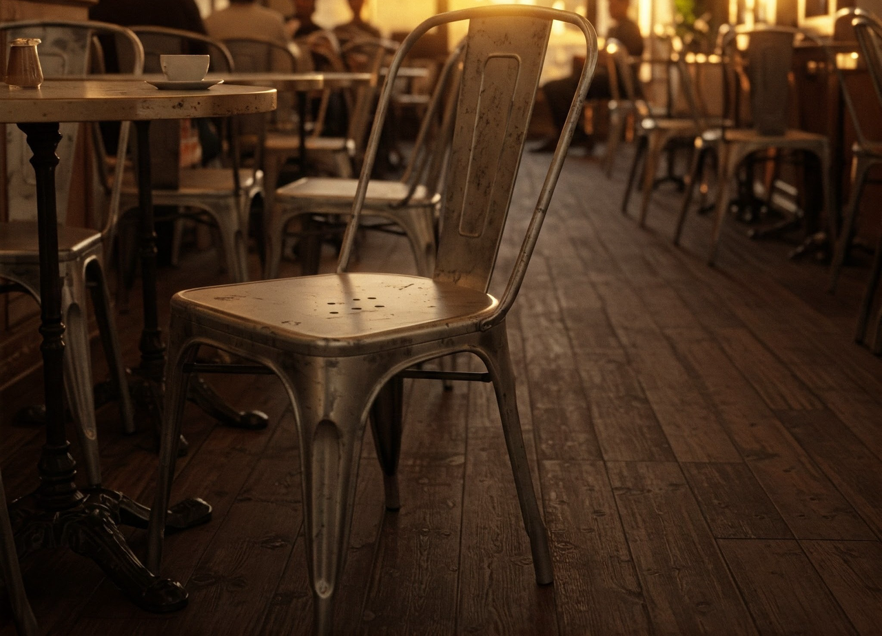 bangku besi restoran