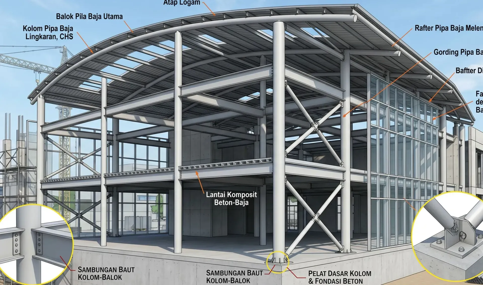 Sistem Struktur Bangunan Modern