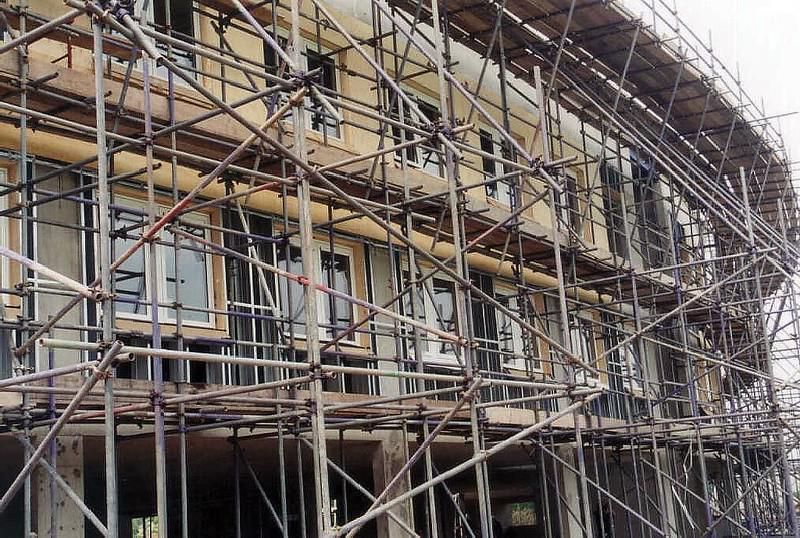 komponen scaffolding dari baja