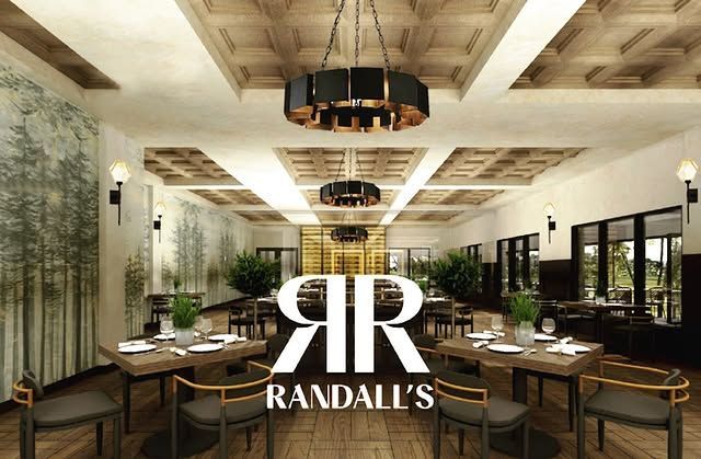 An artist 's impression of randall 's restaurant with tables and chairs