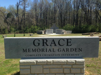 grace memorial garden welcome sign