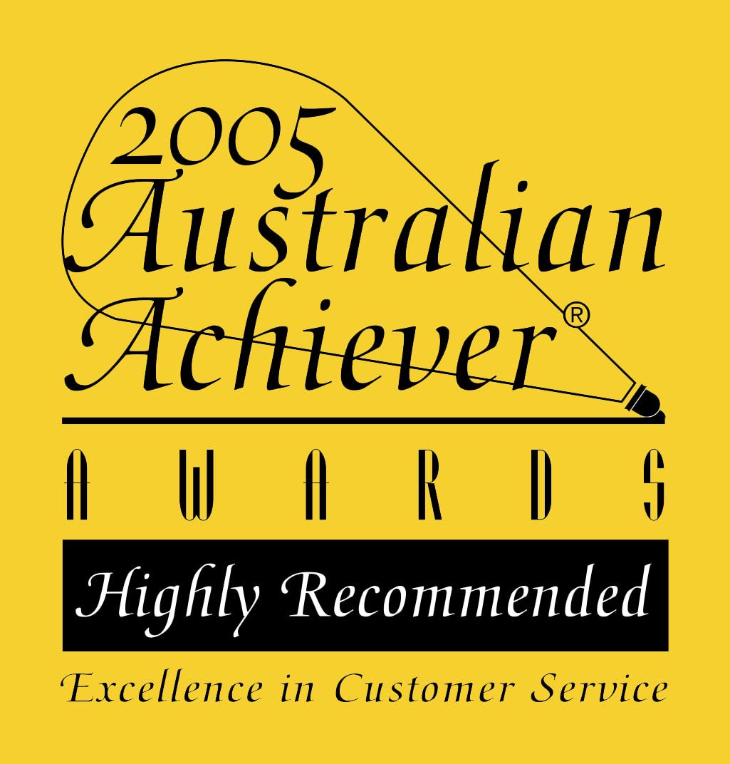2005 Australian Achiever Awards HIGHLY RECOMMENDED