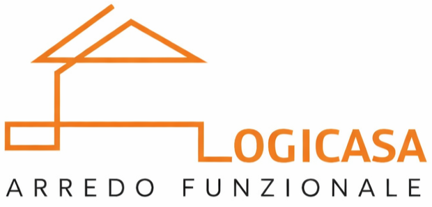 Logo di Logicasa: la sagoma arancione di una casa e la scritta 