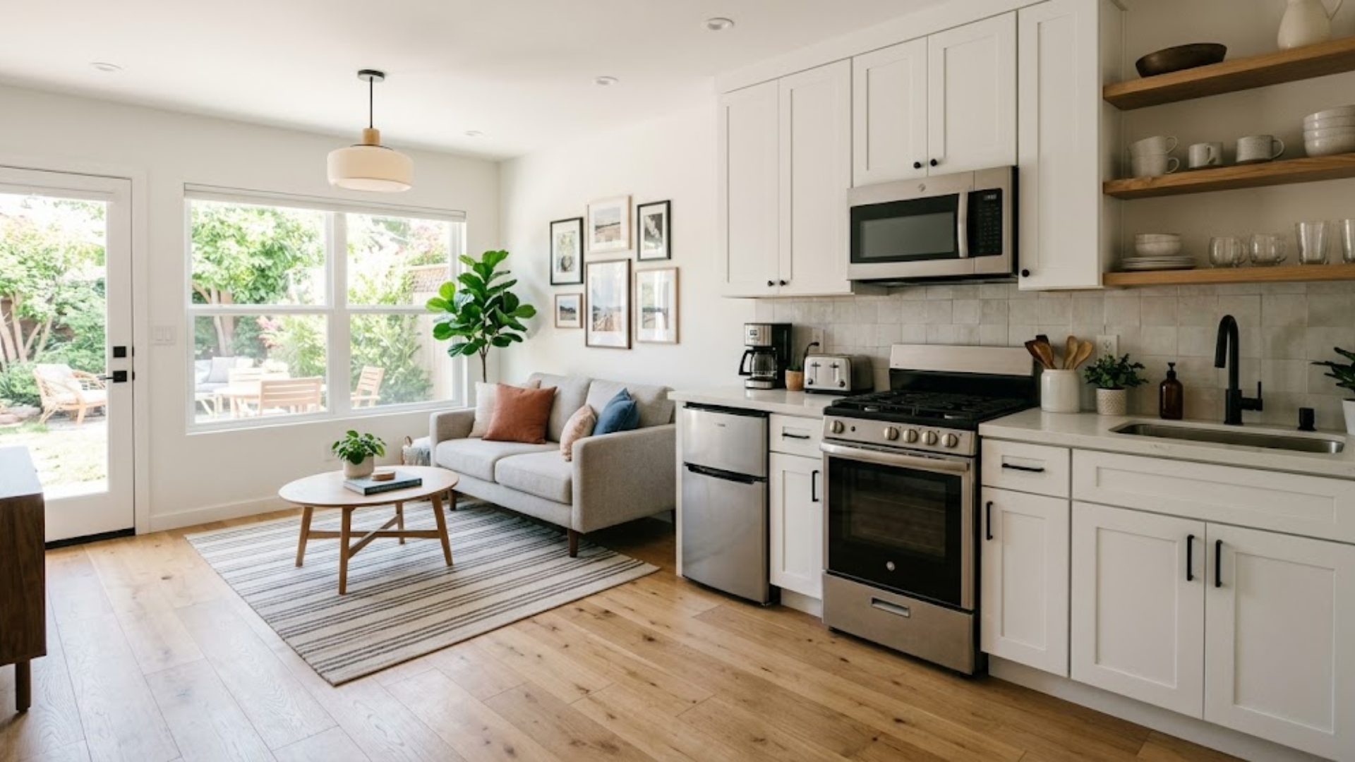 backyard home interior for Van Nuys ADU project