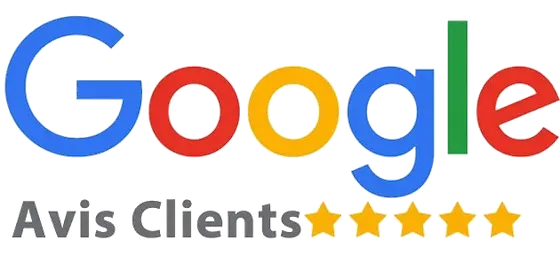 Le logo de Google a cinq étoiles dessus