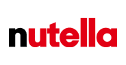 The nutella logo is red and black on a white background.