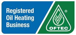 Logo stating OFTEC Registered Oil Heating Business