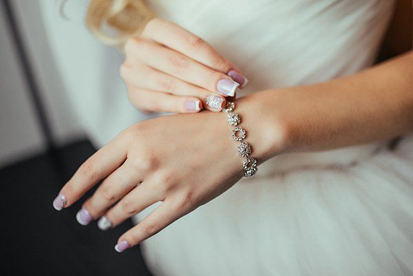 elegant hand with bracelet