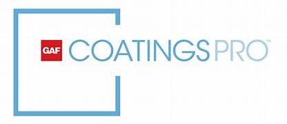 GAF Coatings Pro logo: Red square with 