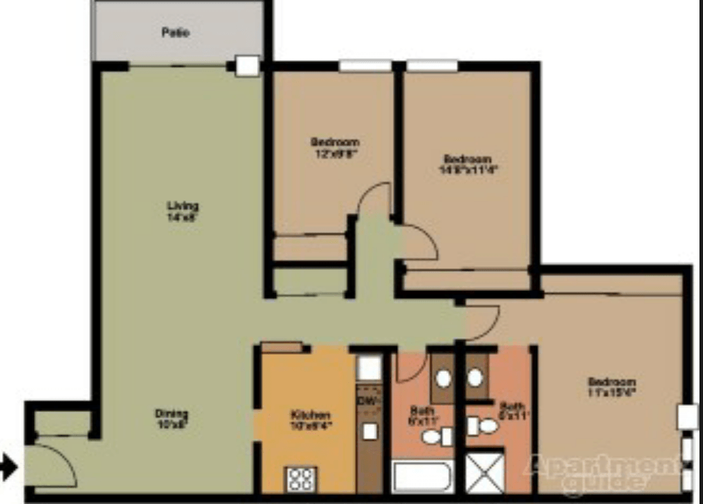 3 Bedroom Floorplan