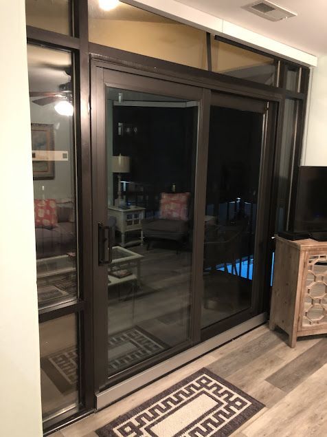 Black Glass Door — Myrtle Beach, SC — A To Z Glass & Home Repair