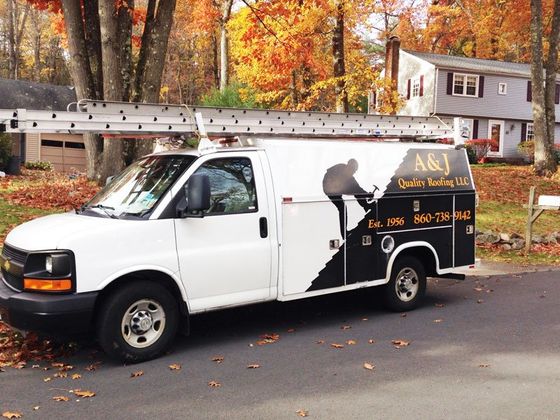 Company van at project site