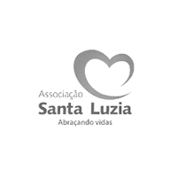Um logotipo em preto e branco para uma empresa chamada santa luzia.
