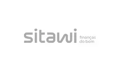 Um logotipo em preto e branco para uma empresa chamada sitaw.