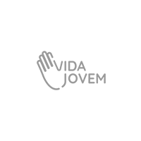 O logotipo da vida jovem é uma mão com as palavras vida jovem escritas nela.