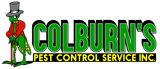 A logo for colburn 's pest control service inc.