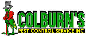 A logo for colburn 's pest control service inc.