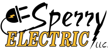 Logo for Sperry Electric, with a plug, lightning bolt, and text.