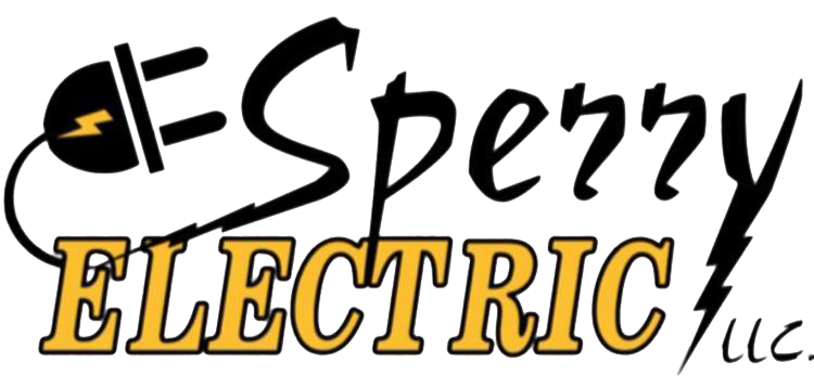 Logo for Sperry Electric, with a plug, lightning bolt, and text.