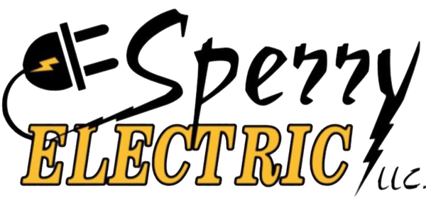 Logo for Sperry Electric, with a plug, lightning bolt, and text.