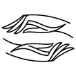 Line Drawing of two hands massaging