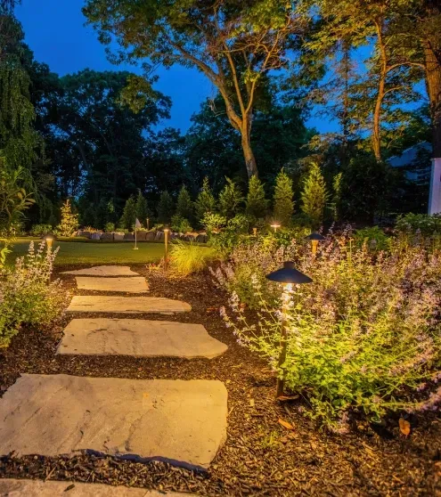 landscape lighting installation melville ny