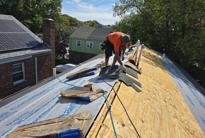 Elite Homes of NY replacing a roof on a Queens home