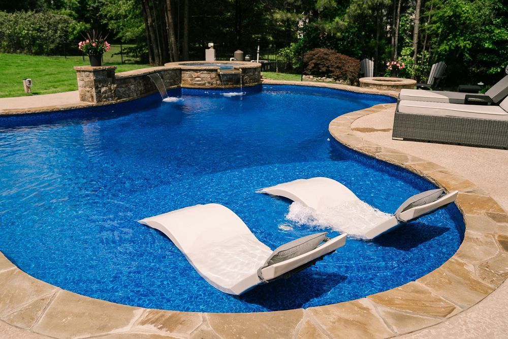Spas and Tanning Ledges — Fredericksburg, VA — Staycation Pools and Spas LLC