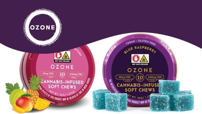 Ozone Cannabis-Infused Gummies product guide and review.  