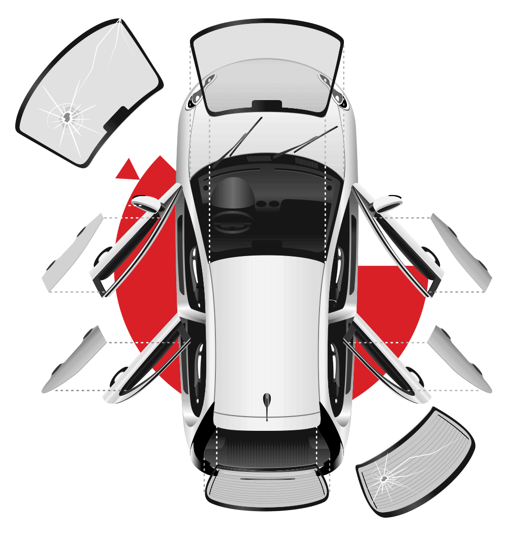car window repair and replacement process
