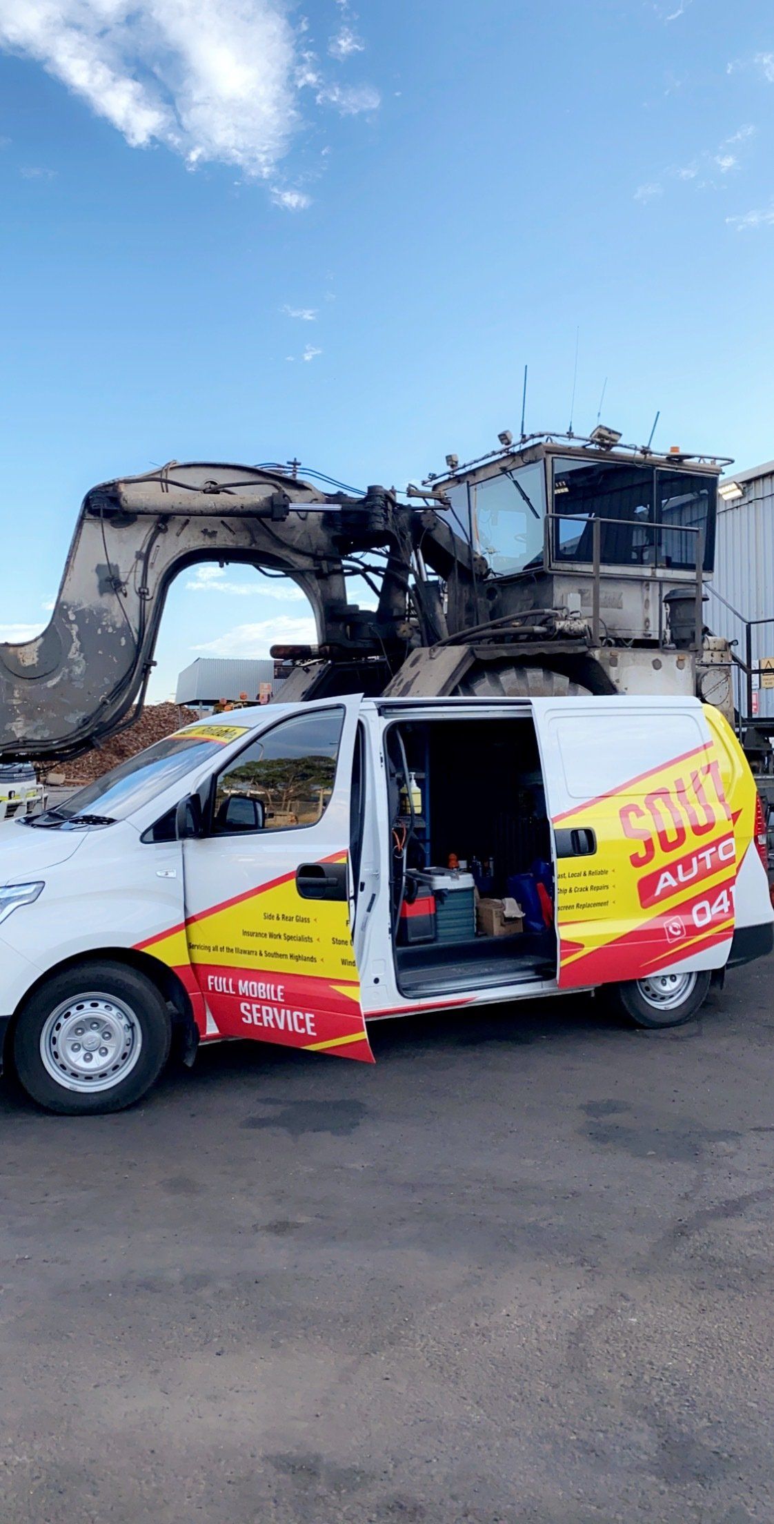 Southern Auto Glass responding to a mobile service call