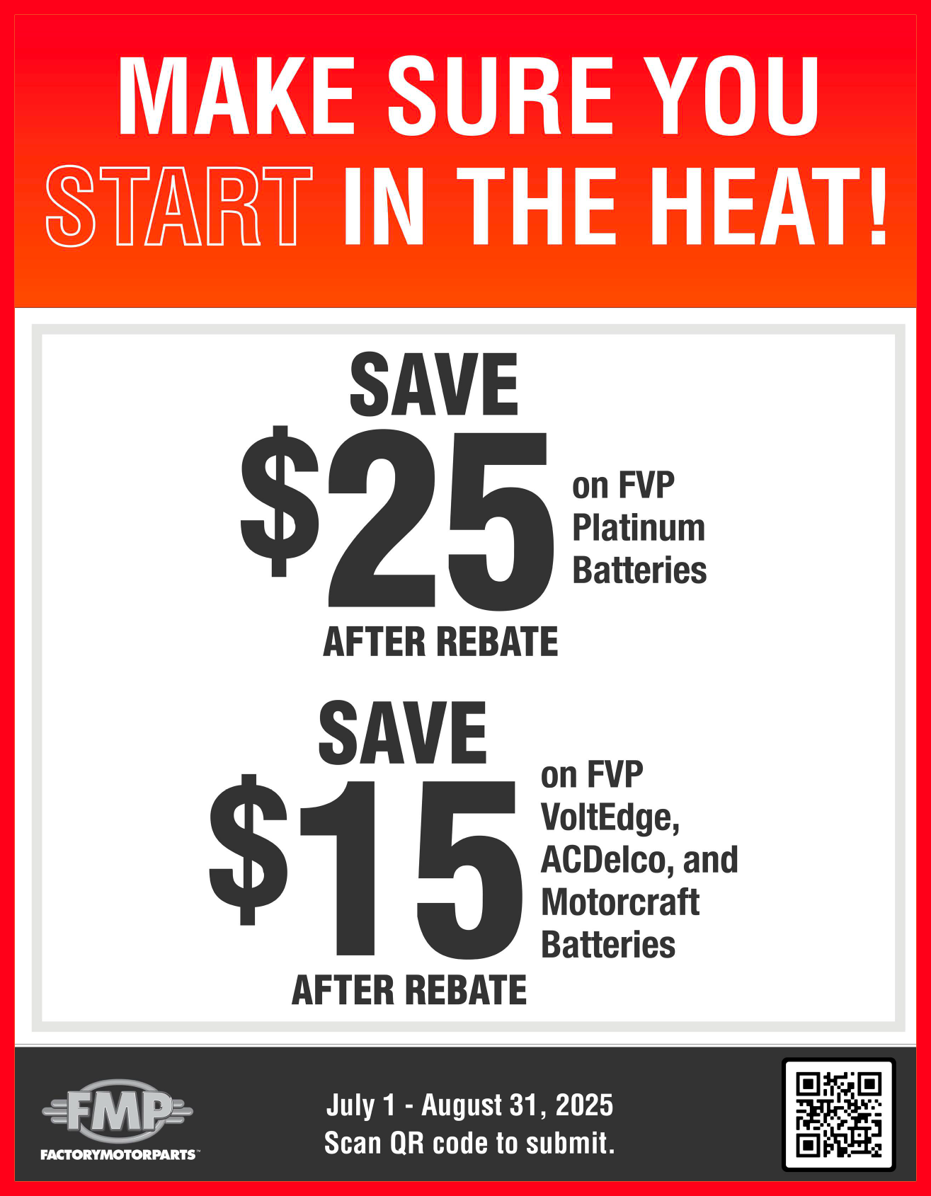 Battery Rebate | Chamberlin Automotive
