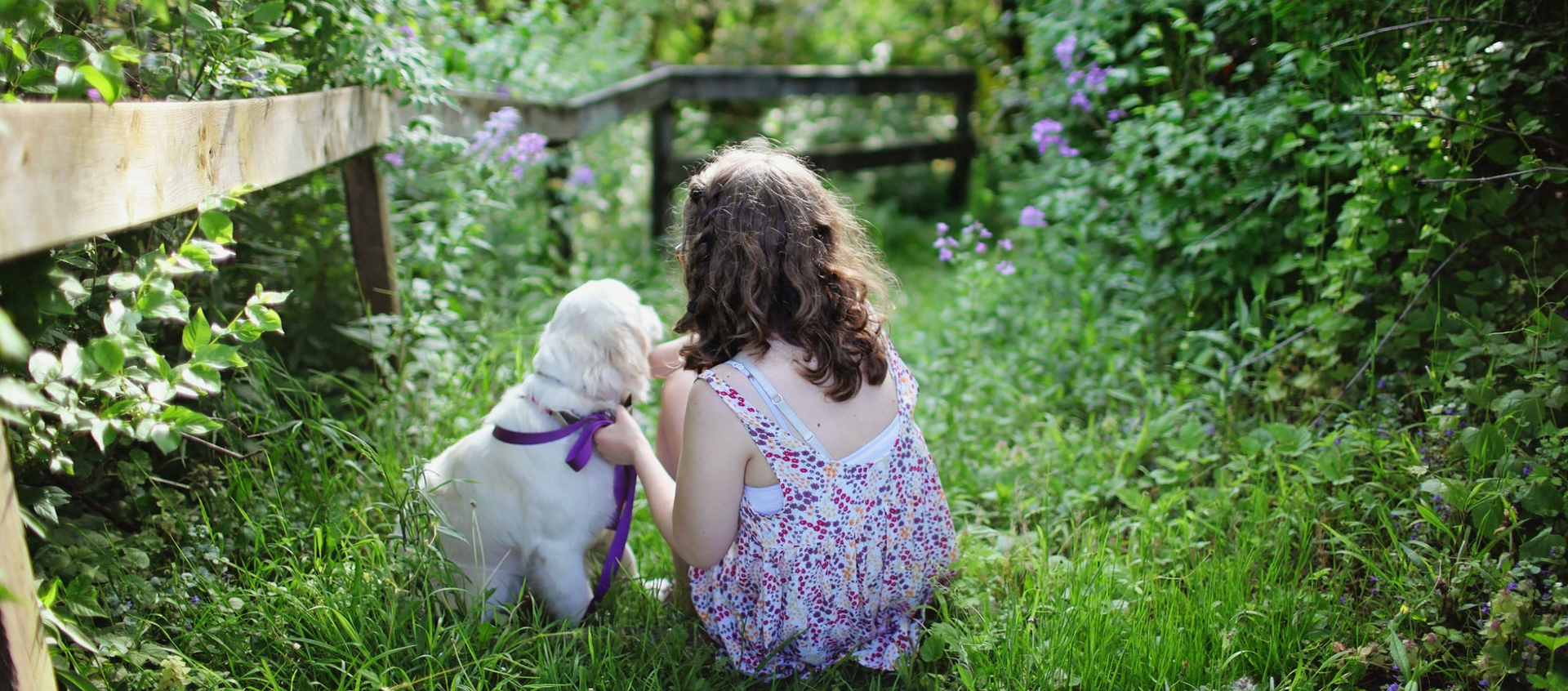 Girl with Dog