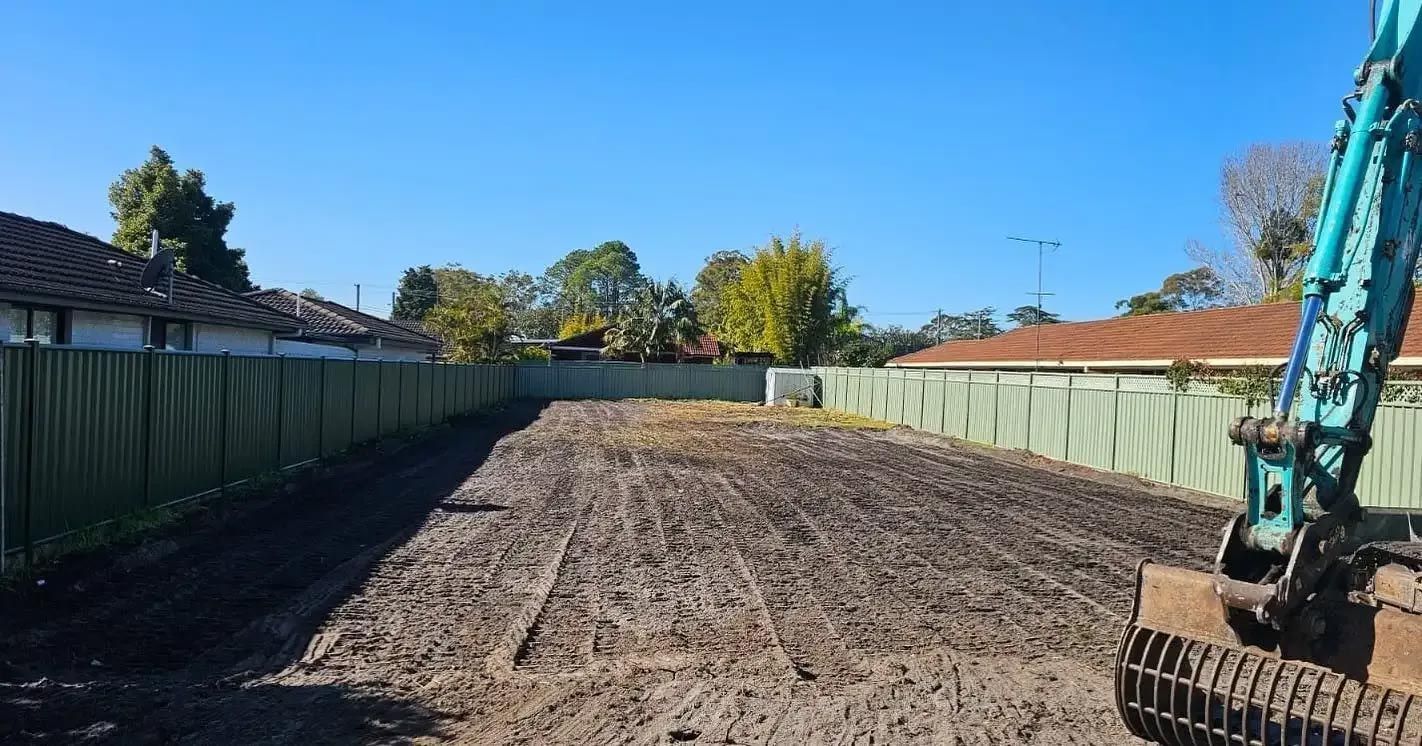 An Empty Space After Excavation