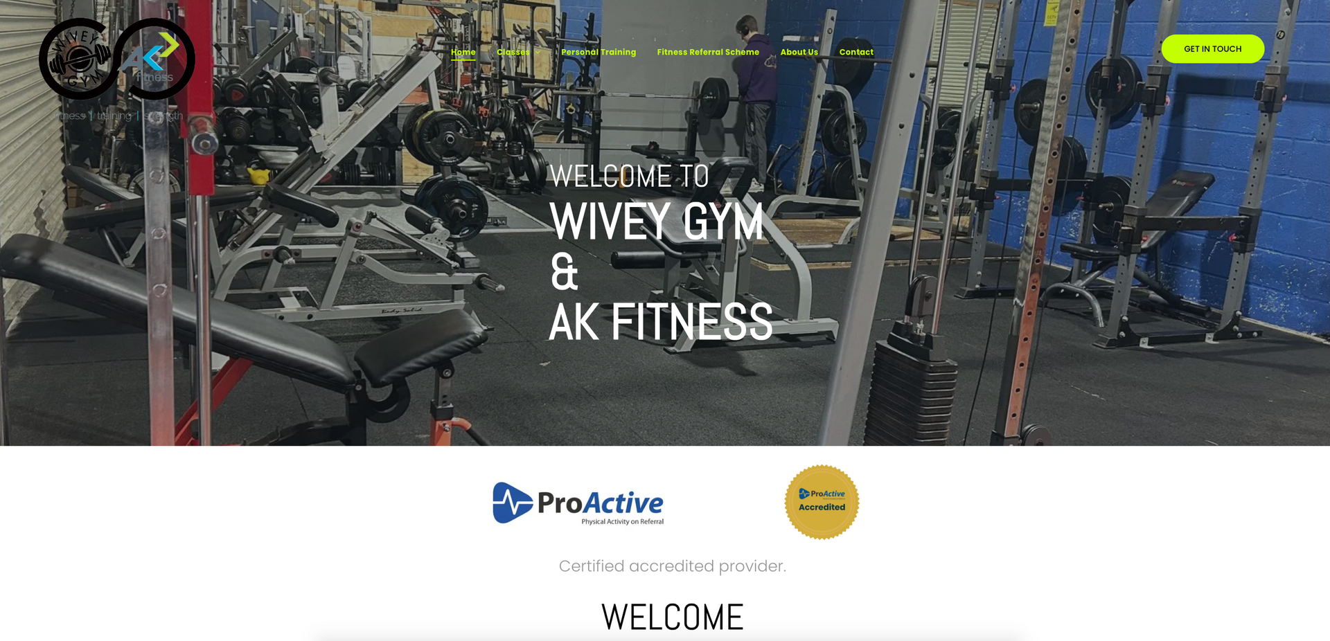 Website Design for Wivey Gym in Wiveliscombe, Taunton