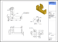 A 2D and 3D drawing and design