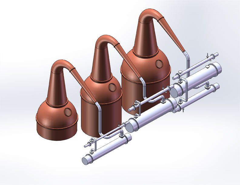 A finished, 3D and coloured CAD image